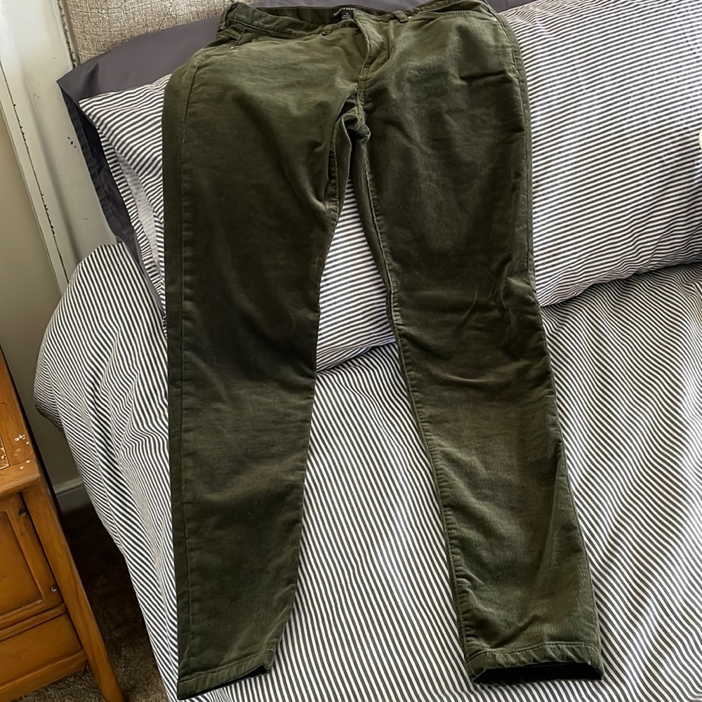 SOFT Olive fine wale cords EUC